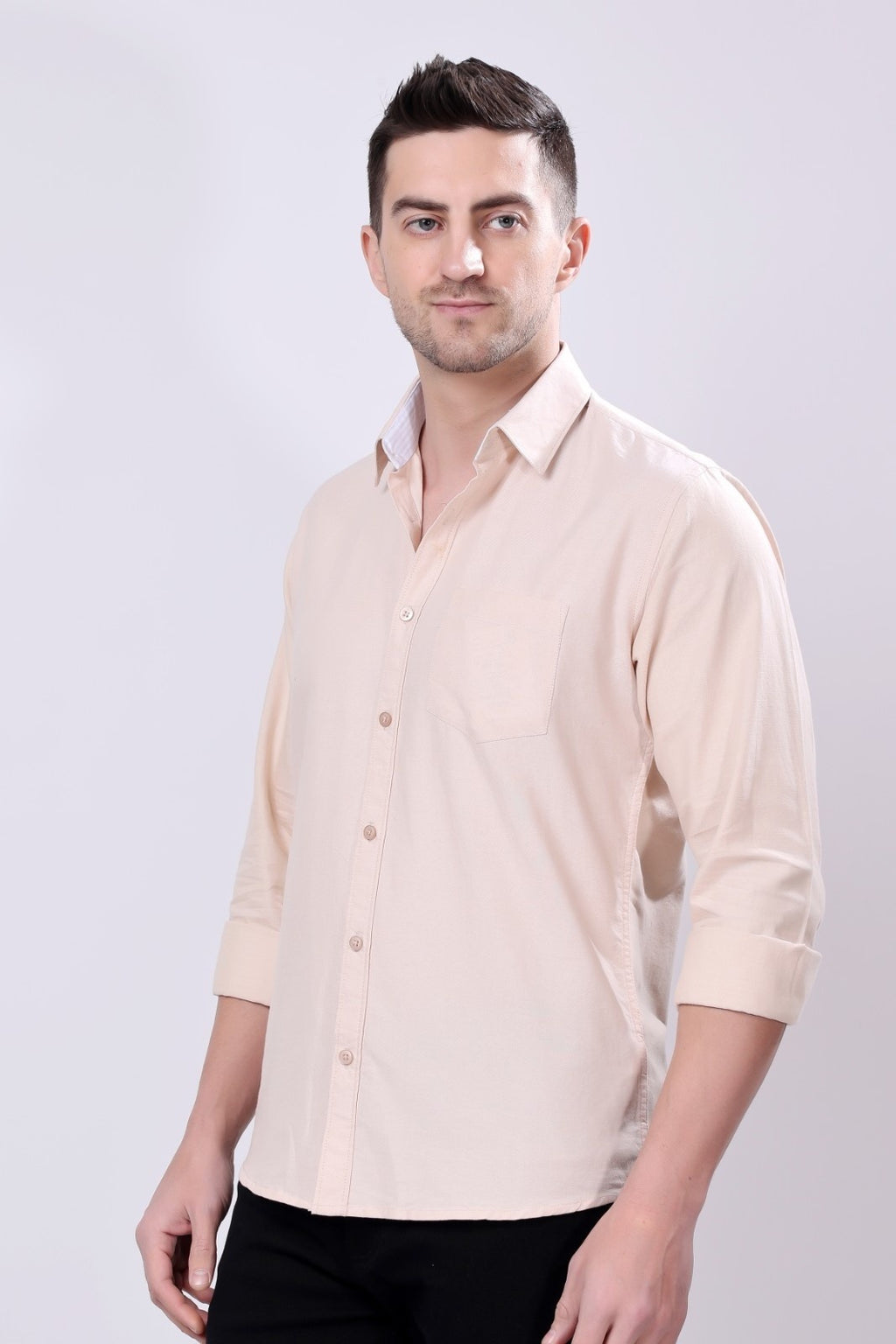 Stylox Full Sleeve Solid Casual Shirt For Men's