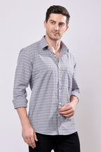 Stylox Regular Fit Full Sleeve Check Casual Shirt For Men's