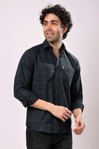 Stylox Regular Fit Full Sleeve Check Casual Shirt For Men's