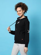 Solid Casual Hooded Sweatshirts