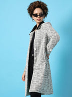 Long Coat With Faux Fur Collar