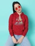 Solid Casual Hooded Sweatshirts