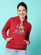Solid Casual Hooded Sweatshirts