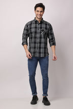 Stylox Regular Fit Full Sleeve Check Casual Shirt For Men's