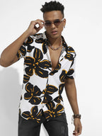 Campus Sutra Maxi Floral Print Shirt