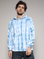 Campus Sutra Tie Dye Oversized Hoodie With Kangaroo Pocket