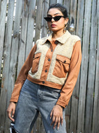 Contrast Sherpa Jacket