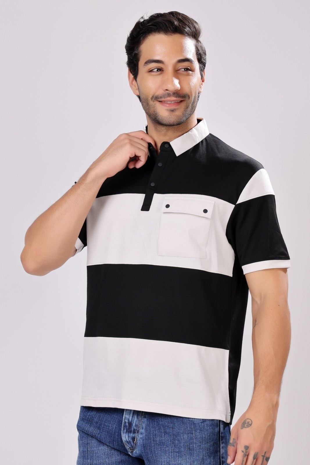 Stylox Men's Half Sleeve Casual Solid T-Shirt