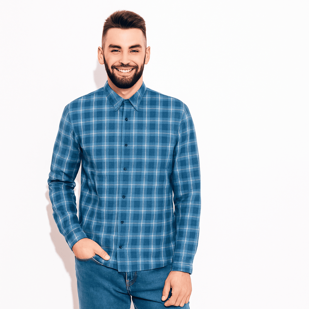 Stylox Regular Fit Full Sleeve Check Casual Shirt For Men's