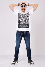 Stylox Men's Round Neck Half Sleeve Printed Casual T-Shirt