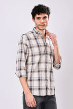 Stylox Regular Fit Full Sleeve Check Casual Shirt For Men's