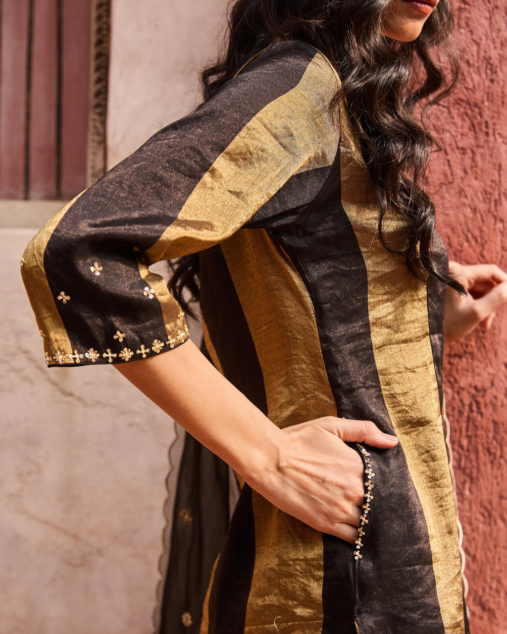 ShopKapaas Zareen Long Kurta Set - Without Dupatta