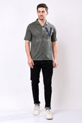 Stylox Regular Fit Half Sleeve Printed Casual Shirt for Men