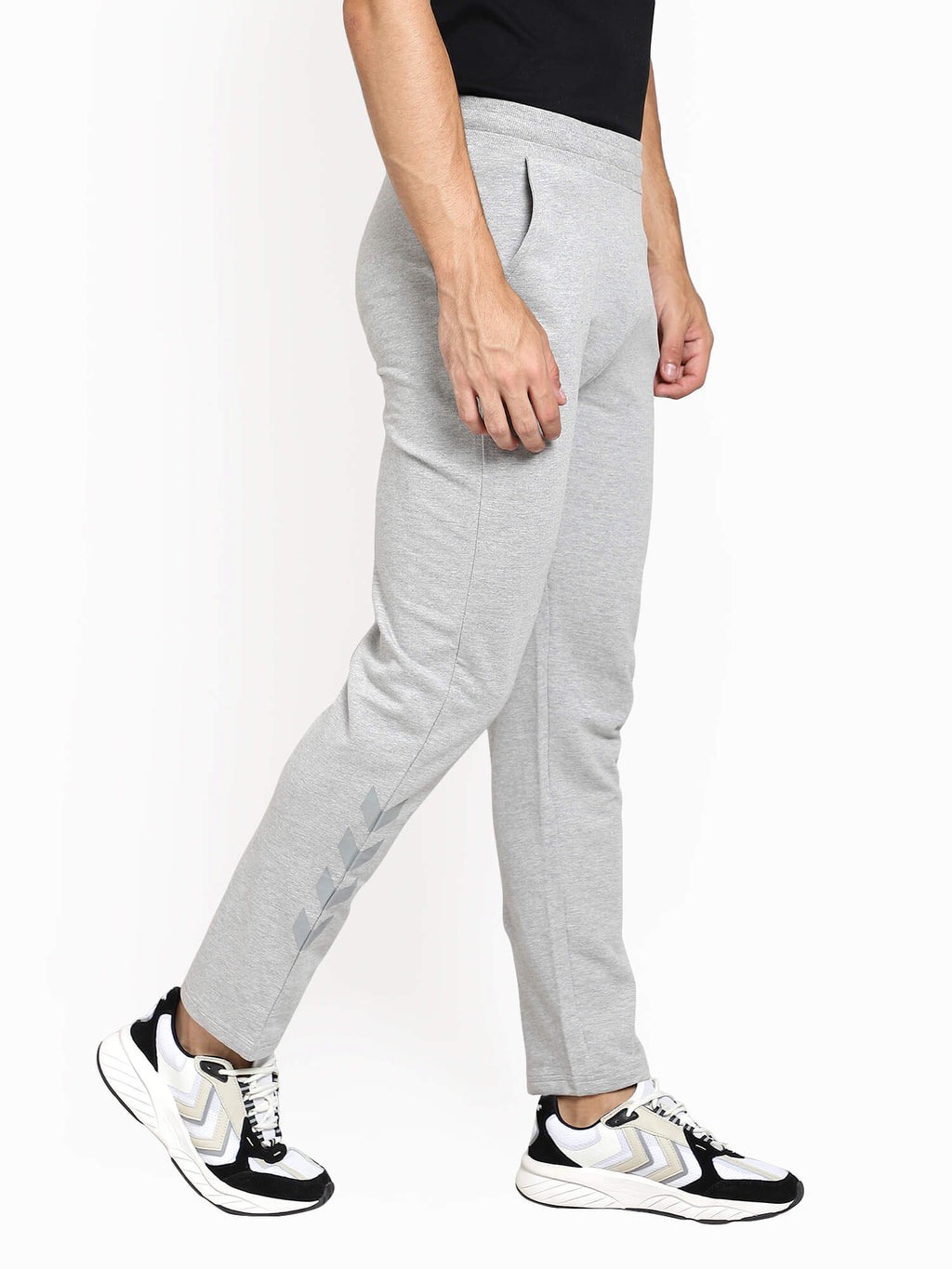 Hummel Grey Regular Shorts for Men Gym Wear
