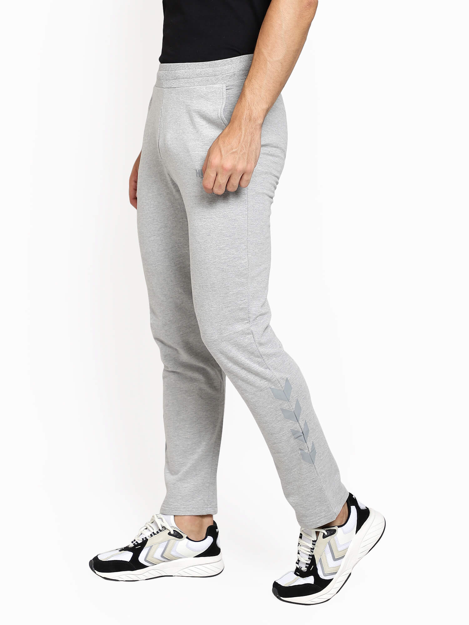 Hummel Grey Regular Shorts for Men Gym Wear