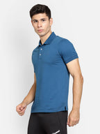 Hummel Blue Regular Shirts for Men Work Wear