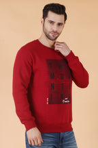 Stylox Regular Fit Round Neck Full Sleeve Printed Sweatshirt for Men's