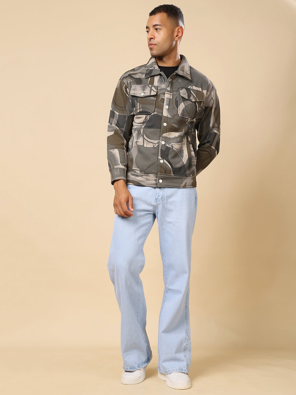 Stylox Regular Fit Full Sleeve Printed Jacket for Men