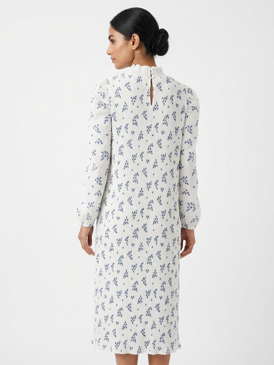 HQ FASHION Dress Casual White Polyester