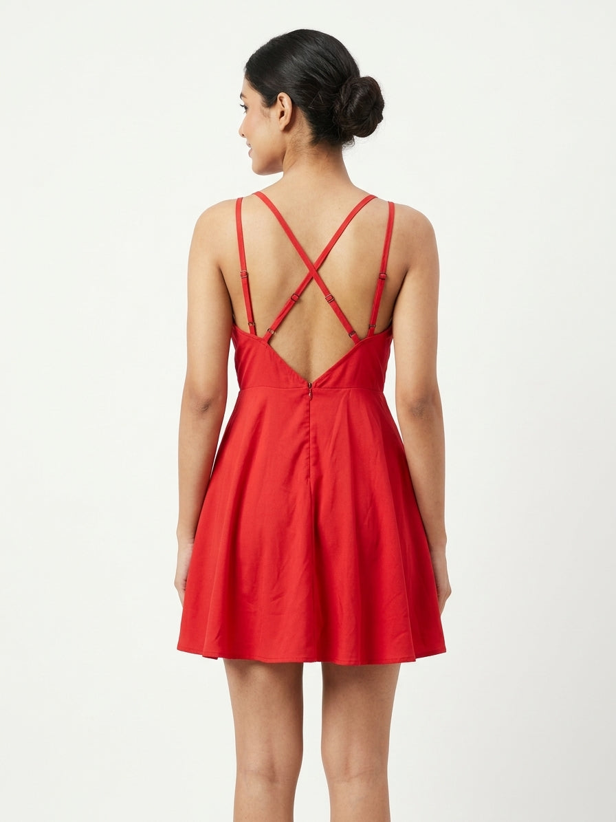 SBL Dress Casual Red Polyester