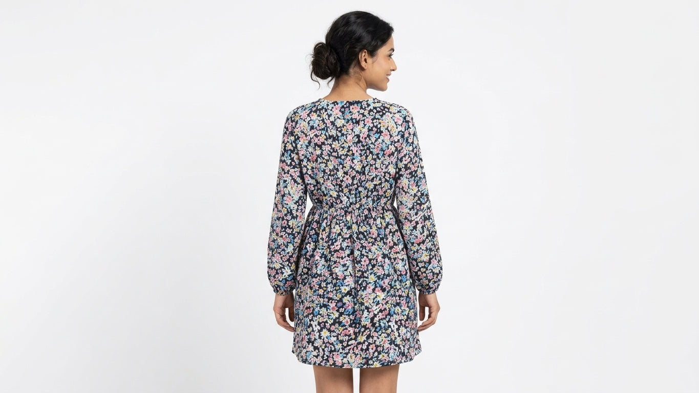 Dress Casual Black Polyester