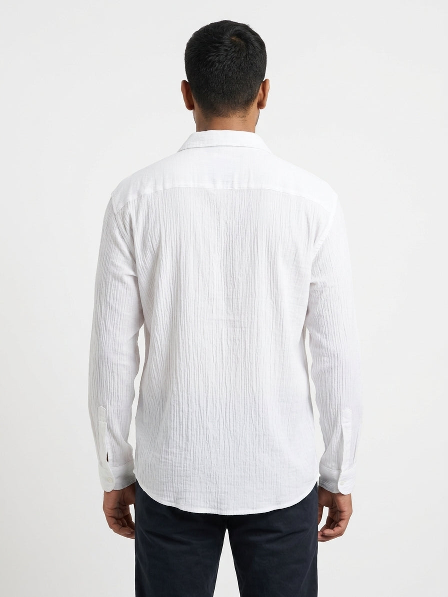 F1 Shirt Casual White Cotton