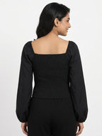 HARPA Top Casual Black Polyester
