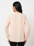 TARANKO Top Casual Peach Polyester