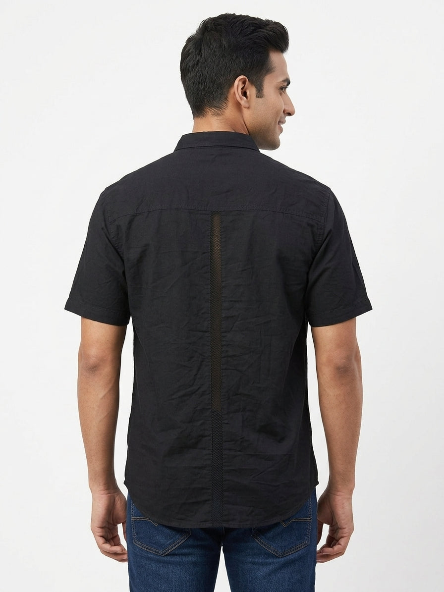 SIMPLI KURTA Shirt Casual Black Cotton