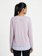 H&M Lavender Relaxed Fit Long Sleeve Top