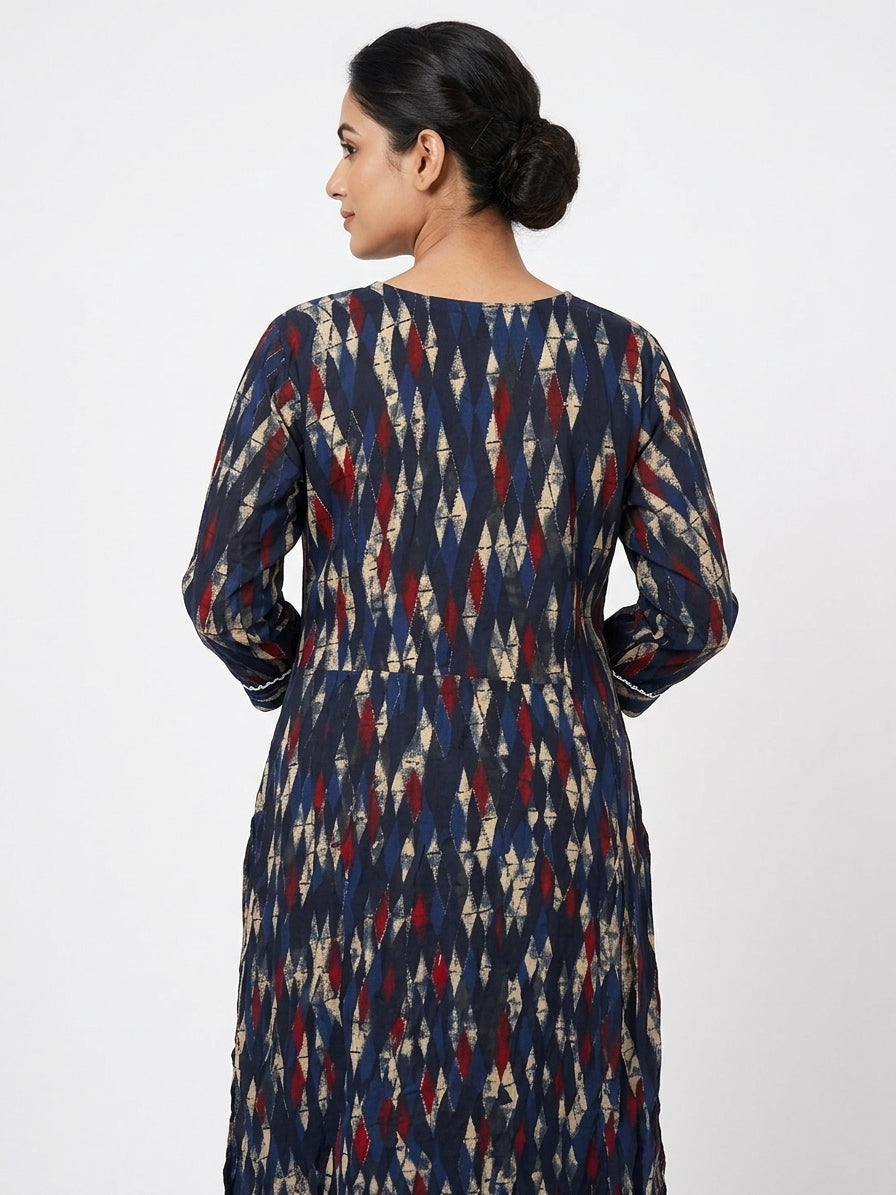 Women's Abstract Pattern Top/Dress - XXL
