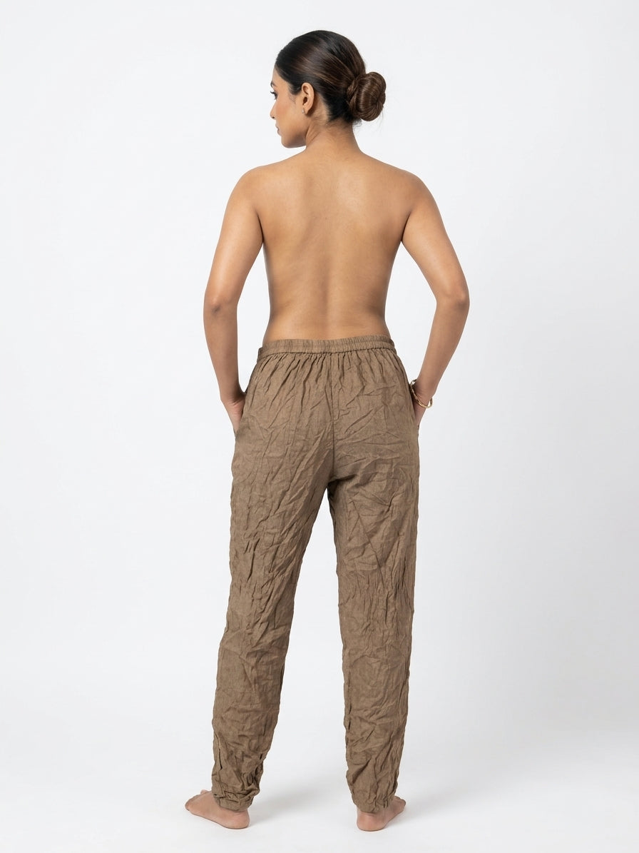 VASANSI Trousers Casual Tan Linen