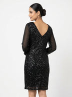 Papaya Dress Formal Black Blended & Polyester