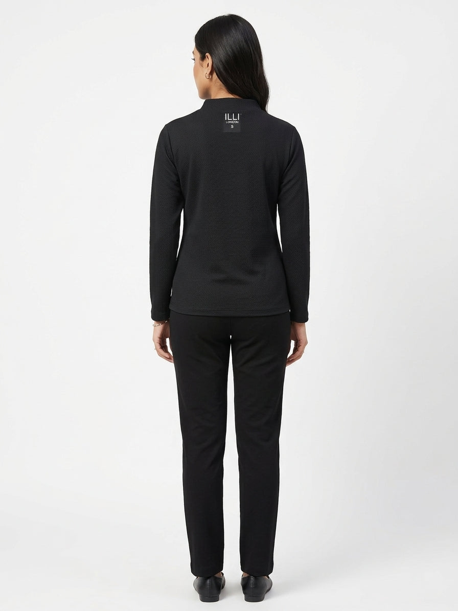 ILLI London Top Casual Black Blended