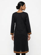 Black Embroidered Kurti