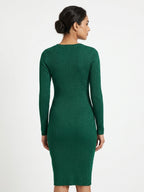Vestry Dress Casual Green Blended & Polyester