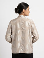 Sweater Casual Beige Blended