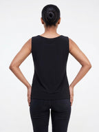 East5th Top Casual Black Polyester