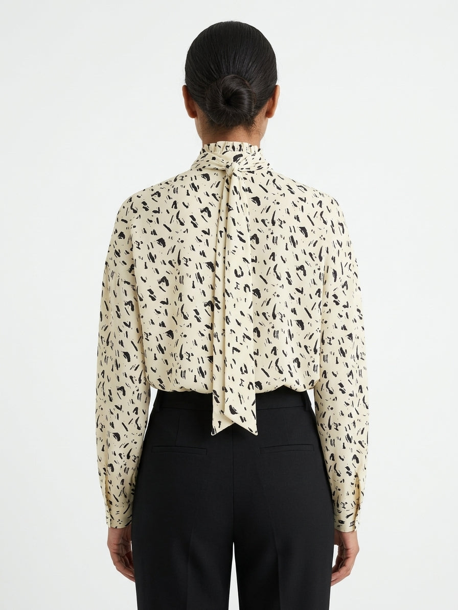 Top Casual Cream Viscose