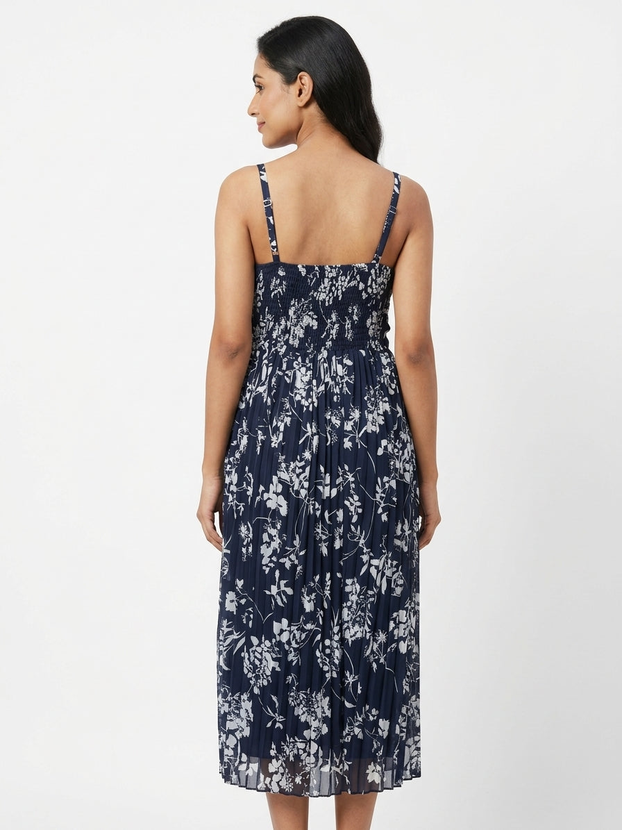 Dress Casual Navy Polyester
