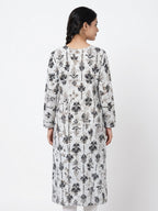 PRIMA L Abstract Floral Print Blouse