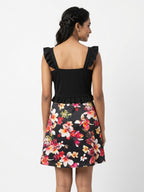 Dress Casual Black Polyester & Viscose