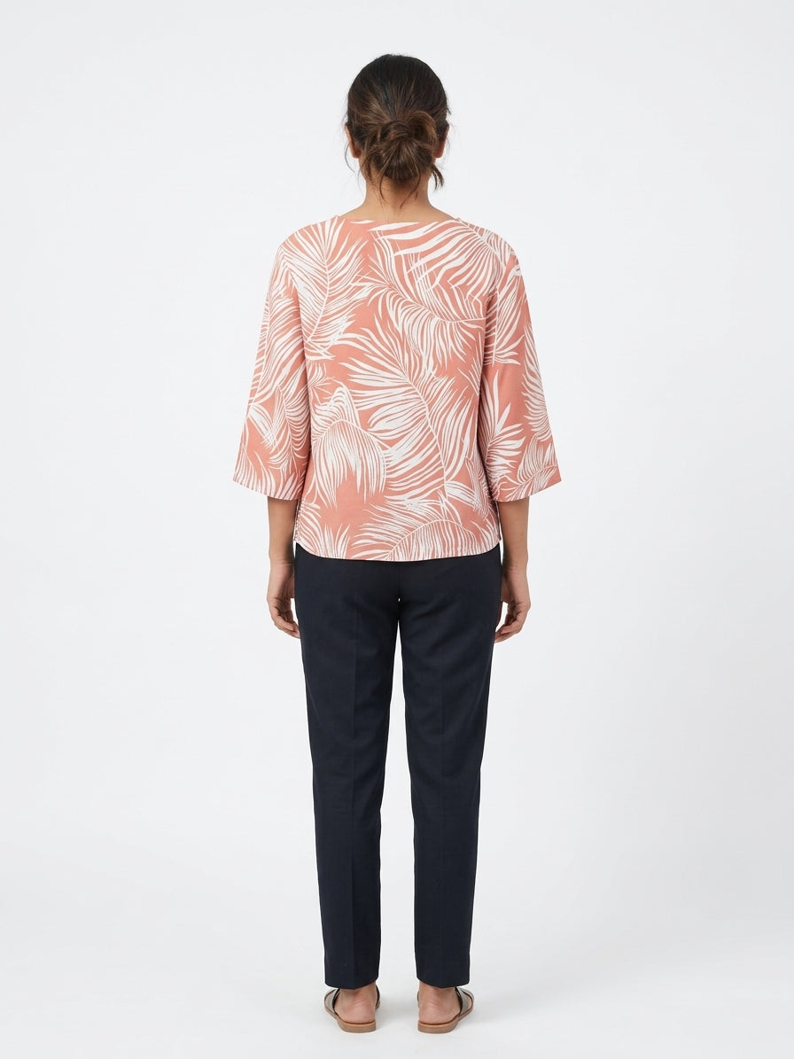 ONLY Top Casual Coral Viscose & Polyester
