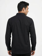 Classic Black Long Sleeve Casual Shirt