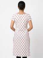 Kurti Casual White Cotton
