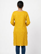Avaasa XL Yellow Textured Top
