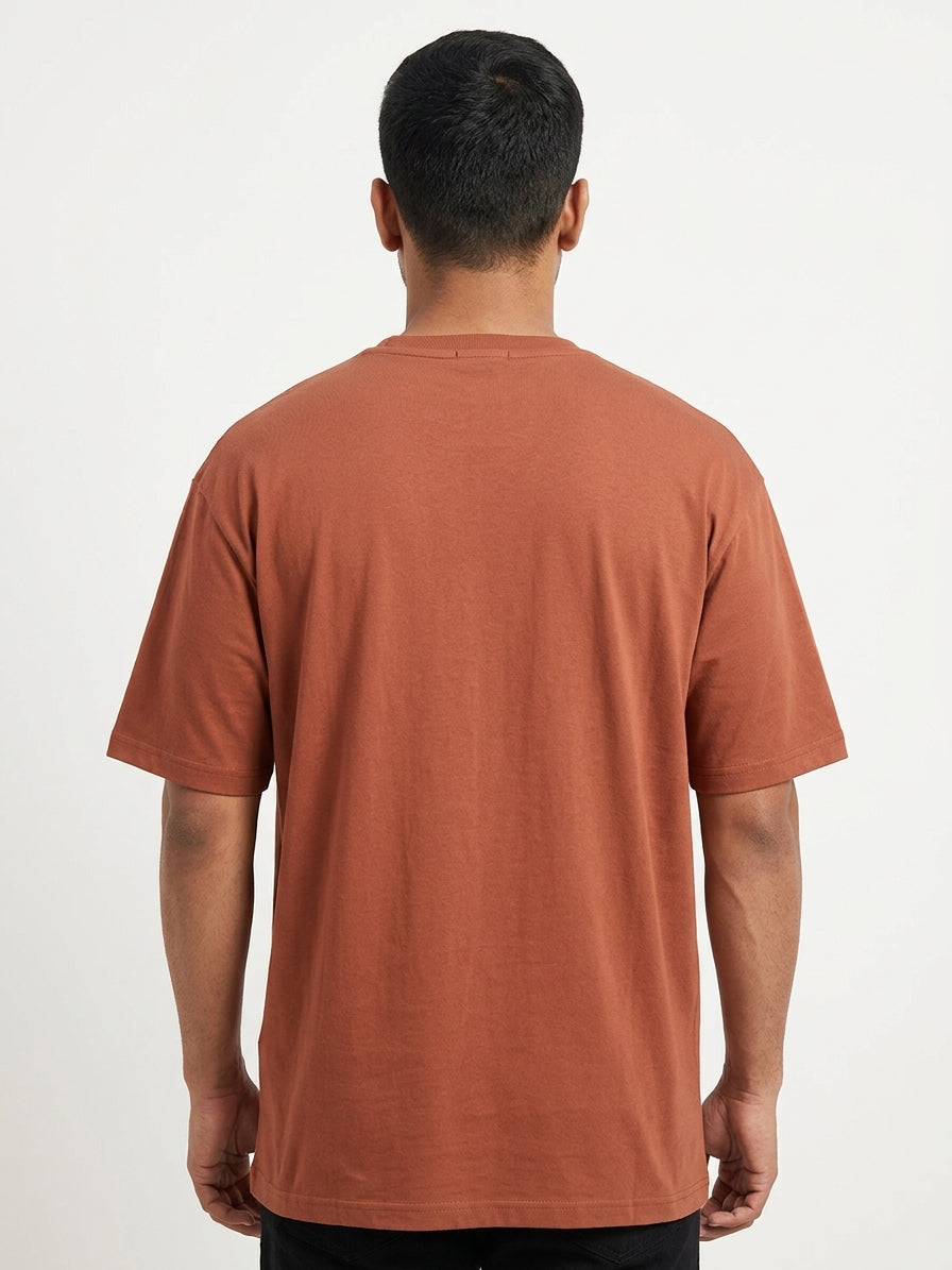 Juneberry T-Shirt Streetwear Tan Cotton & Blended
