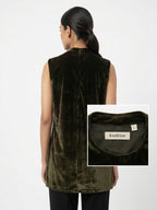 RAREISM L Size Black Garment with Zipper Detail