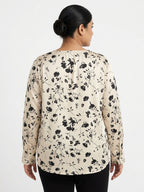 Reo Cream Floral Pattern Top/Dress