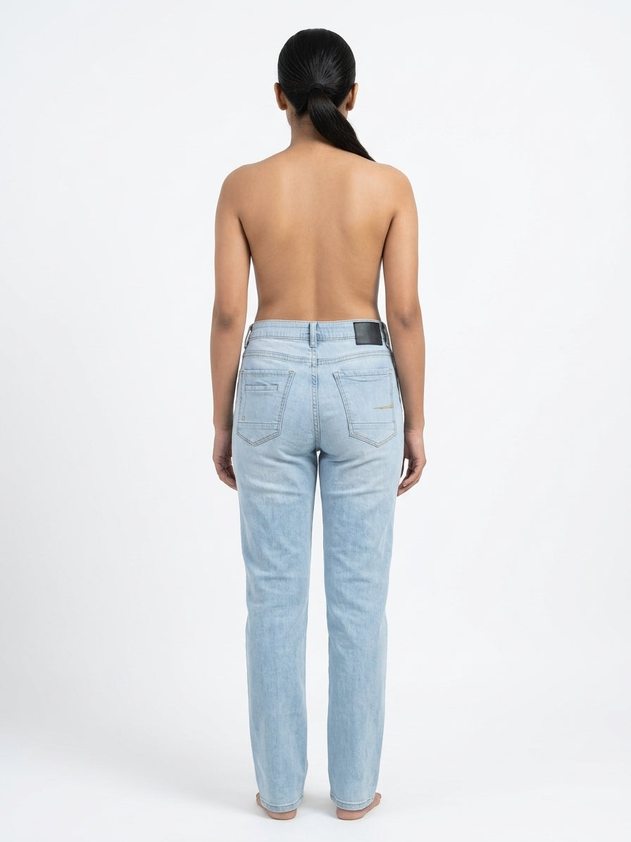 Light Blue Washed Denim Jeans
